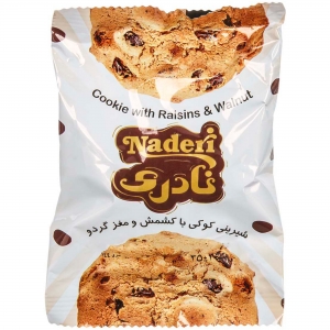 کوکی گردویی با کشمش و مغز گردو نادری ۳۵ گرمی